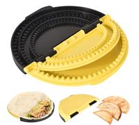 Large Wrap Tortilla Sealer,Tortilla crimper Maker for Burritos, Tacos, Quesadillas, Dumplings, Calzone, Sandwich, two separate parts & Adjustable 6"-8''-10" Dishwasher Safe