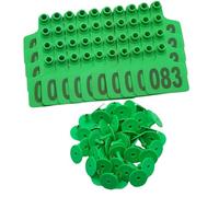 Large Writeable Ear Markers for Livestock Organization Set of 100 in Bright Colors Suitable for Cattle Sheep and Pigs Anti Theft Ear Identifiers