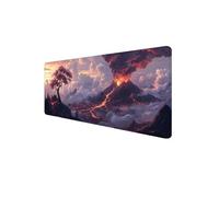 Large XXL Mouse Mat Volcano Gaming Mouse Pad (700 x 400 x 3mm) Tree Extended Mousepad Keyboard Mat Waterproof Desk Pad with Anti-Slip Rubber Base Mousemat, Laptop for Office Work Gaming and Home D1-77