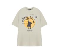 (Large) Yellowstone Short Sleeved T-Shirt (Mens Beige)