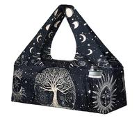 Large Yoga Bag with Mat Strap, Zipper and Pockets - Fits Most Size Mats