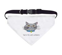 Large 'You're The Cat's Whiskers' Dog/Cat/Pet Bandana (PD00063750)