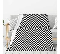 Large Zigzag Stripe Throw Blanket for Couch,Soft Throw Blankets for Bed and Sofas 60''X 80''