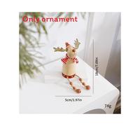(LargeDeer) Reindeer Santa Claus Snowman Wooden Tabletop Ornament Christmas Decoration For