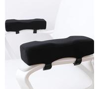 LargeLeaf Chair armrest Cushions Elbow Pillow Pressure Relief Office Chair Gaming Chair armrest with Memory Foam armrest Pads 2-Piece Set of Chair (Groove Design)