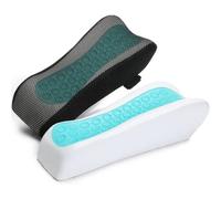 LargeLeaf Chair Ergonomic Armrest Cooling Gel Pads Elbow Pillow Pressure Relief Office Chair Gaming Chair armrest with Memory Foam armrest Pads 2-Piece Set of Chair (Gel+ Memory Foam)