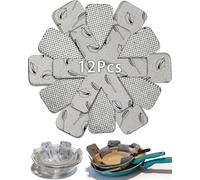 Larger 12 - Piece Felt Pan Protectors Set with 3 Sizes - Ideal Pan Protectors for Stacking, Non - slip, Washable Premium Felt Mats for Pots, Pans & Glassware