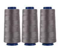 Larger Serger Thread Cones 3 Rolls, 3000 Yards Each Roll Diameter 2.13" Height 4.37" Polyester Pagoda Yarns Sewing Thread Spools 40S/2 for Overlock Quilting