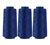 Larger Serger Thread Cones 3 Rolls, 3000 Yards Each Roll Diameter 2.13" Height 4.37" Polyester Pagoda Yarns Sewing Thread Spools 40S/2 for Overlock Quilting