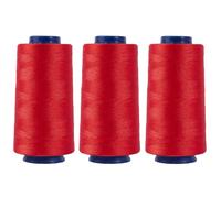 Larger Serger Thread Cones 3 Rolls, 3000 Yards Each Roll Diameter 2.13" Height 4.37" Polyester Pagoda Yarns Sewing Thread Spools 40S/2 for Overlock Quilting (CR016 C589 3P)