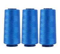 Larger Serger Thread Cones 3 Rolls, 3000 Yards Each Roll Diameter 2.13" Height 4.37" Polyester Pagoda Yarns Sewing Thread Spools 40S/2 for Overlock Quilting