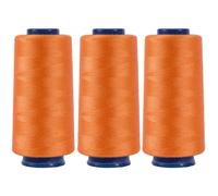 Larger Serger Thread Cones 3 Rolls, 3000 Yards Each Roll Diameter 2.13" Height 4.37" Polyester Pagoda Yarns Sewing Thread Spools 40S/2 for Overlock Quilting (CR016 C680 3P)