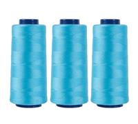 Larger Serger Thread Cones 3 Rolls, 3000 Yards Each Roll Diameter 2.13" Height 4.37" Polyester Pagoda Yarns Sewing Thread Spools 40S/2 for Overlock Quilting (CR016 C944 3P)