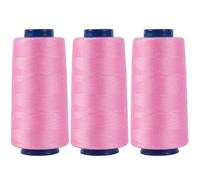 Larger Serger Thread Cones 3 Rolls, 3000 Yards Each Roll Diameter 2.13" Height 4.37" Polyester Pagoda Yarns Sewing Thread Spools 40S/2 for Overlock Quilting (CR016 C1132 3P)