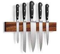 LARHN Magnetic Knife Holder for Wall - Walnut, 40 cm / 16″
