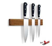 LARHN N52 Neodymium Magnetic Knife Holder for Wall - Acacia, 30 cm / 12″