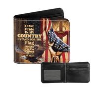LARIAU Bifold Wallet for Men, Teen Boys Wallet, PU Leather Small Slim Coin Pocket Wallet with ID Window, Birthday Gift for 5-12 Year Old Boys, Christmas Thanksgiving Gift for Boy Teen 3-14 Ages