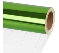 LaRibbons Green Metallic Wrapping Paper, 30 Inch X 33 Feet (82.5sq.ft) Solid Color Paper Roll, Gift Wrapping Paper Rolls for Wedding, Birthday, Baby Shower