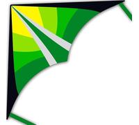 Larilook Delta Kites for Kids and Adults, Easy to Fly Kite, beginner kites for kids ages 4-8,Kite Handle and Line Included, (Green)