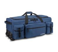 LARIPOP Military Rolling Duffle Bag with Wheels, 120L Deployment Bag, Black | Heavy Duty Tactical Wheeled Duffel Bag for Deployment, Military Gear for Soldier, Extra Large Travel Luggage for Men
