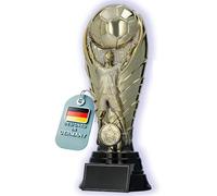 Larius Premium Football Trophy 25 cm (Weight: 1.2 kg) - Heavy Trophy in Gold with/without Desired Engraving | Elegant Winner Cup for Champions, Tournaments & Clubs - F1 (without Desired Text, XL)
