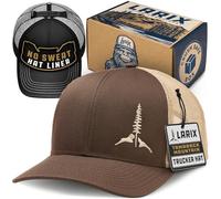 LARIX GEAR Trucker Hat, Tamarack Mountain - Brown - One size