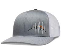LARIX Trucker Hats - Wild Series - NoSweat Trucker Hat Liner Included, Heather Gray White, 6 5/8-7 7/8