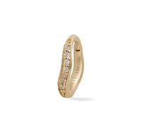 Lark & Berry 14k yellow gold medium Dune diamond hoop earring One Size