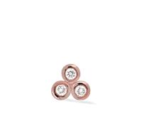 Lark & Berry 14kt rose gold Trio diamond earring - Pink One Size