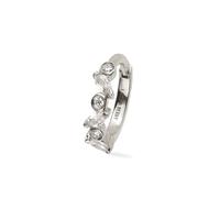 Lark & Berry 14kt white gold medium Veto diamond and sapphire hoop earring - Silver One Size