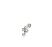 Lark & Berry 14kt white gold Trio diamond earring - Silver One Size