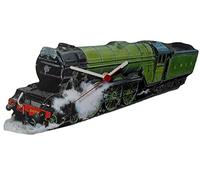 Lark Rise Designs Flying Scotsman Clock - 25 cm x 10 cm, Wooden, Automatic, Battery Powered, Adult, Includes Hanger, Gift Box