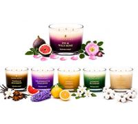 Larkbury Fig & Wild Rose Scented Candle, Luxury Fragrance Candle,32 Hours Burn Time, Candle Gift for Women and Men, Birthdays, Christmas, Wedding, Home and Bath Relaxing