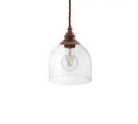 Larkin Clear Glass Pendant Light - Old English Brass - Se Home