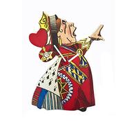 Larkrise Designs Alice in Wonderland Queen of Hearts Clock - AW9