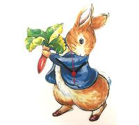 Larkrise Designs Beatrix Potter Peter Rabbit Radishes Clock - BP11