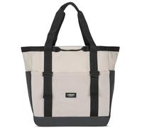 LARKSON Beach Bag Beige Grey - Smilla - Tote Bag with Zip for Men & Women - Family Holiday, Sports, Swimming - Shopping Bag Made From Pecycled PET - Water Repellent