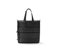 LARKSON Puffer Tote Bags for Women Black - Greta - Reversible Puffy Tote Bag - Quilted Shoulder Bag for Work, Shopping, University - Reversible Handbags - Water-repellent