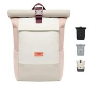 Larkson Roll Top Backpack Women & Men - No 4 - Rucksack for University, School, Office - College Laptop Bag 16 Inches - Water-Repellent