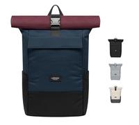 Larkson Roll Top Backpack Women & Men - No 4 - Rucksack for University, School, Office - College Laptop Bag 16 Inches - Water-Repellent