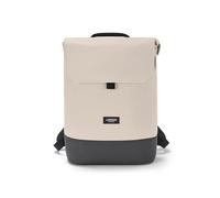 LARKSON Women's Backpack Beige Grey - Nina - Women's Laptop Backpack with 16-inch Laptop Compartment for University, Work & Travel - Medium-sized Rucksack - Water-repellent