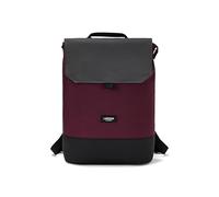 LARKSON Women's Backpack Grey Red- Nina - Women's Laptop Backpack with 16-inch Laptop Compartment for University, Work & Travel - Medium-sized Rucksack - Water-repellent