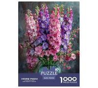 Larkspur Jigsaw Puzzles Puzzles for Adults Kids. 1000 Pieces Interesting Whimsical Challenge Toy Educational Games Home Decoration for Adults& Kids Age 14 Years Up 70x50cm/1000pcs