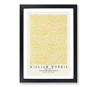 Larkspur with Border by William Morris Framed Print | A2 Black Framed Wall Art | Ready to Hang | Modern Nature Picture | Living Room Bedroom Lounge Office