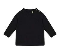 Larkwood Baby Unisex Plain Long Sleeve T-Shirt (12-18) (Black)