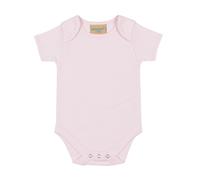 Larkwood Boy's Short Sleeved Body Suit With Envelope Neck Opening in Pale Pink | Size: 6-12 m Larkwood Pale Pink 6-12 m