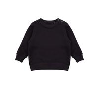 Larkwood Crew Neck Sweatshirt With Shoulder Poppers in Black | Size: 12-18 m Larkwood Black 12-18 m