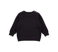 Larkwood Crew Neck Sweatshirt With Shoulder Poppers in Black | Size: 3-4 Years Larkwood Black 3-4 Years