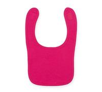 Larkwood Plain & Contrast Bib Pack of 2 in Fuchsia Larkwood Fuchsia