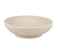 L'ARL GMVOI Large Decorative Bowl,Modern Fruit Bowl for Kitchen Counter,Handicraft Decorative Bowls for Home Decor,Stylish Key Bowl for Entry Table - Artificial Stone Beige